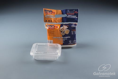 Embalagem Galvanotek Linha Simplific PP Pote Freezer Micro-Ondas com 10 unidades - Ref: G 302 SF