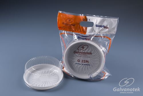 Embalagem Galvanotek Linha Simplific PET Minitorta - Ref: G 32M SF